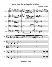 Overture for Strings in A Minor