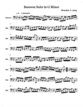 Bassoon Suite in G Minor