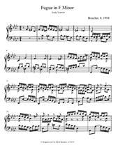 Fugue in F minor (early version)