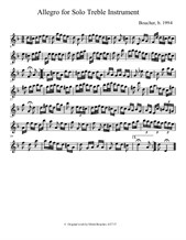 Allegro for Unspecified Treble Instrument