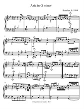 Keyboard Suite in G minor: III. Aria