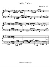 Keyboard Suite in G minor: IV. Air
