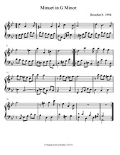 Keyboard Suite in G minor: V. Minuet