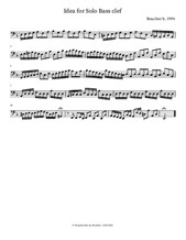Idea for Bass Clef solo in d minor
